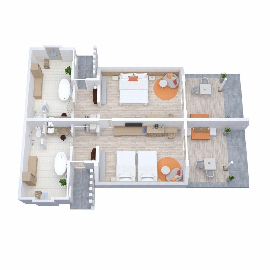 Floor Plans Two Bedroom Family Beach Pavilions