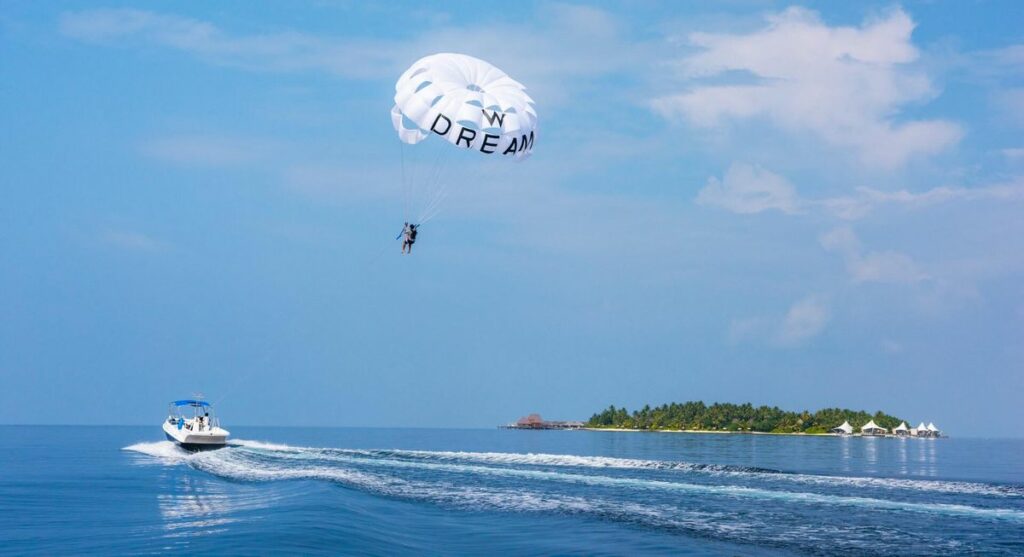 W Maldives Parasailing in the Maldives